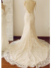 Sexy Backless Mermaid Lace Wedding Dress